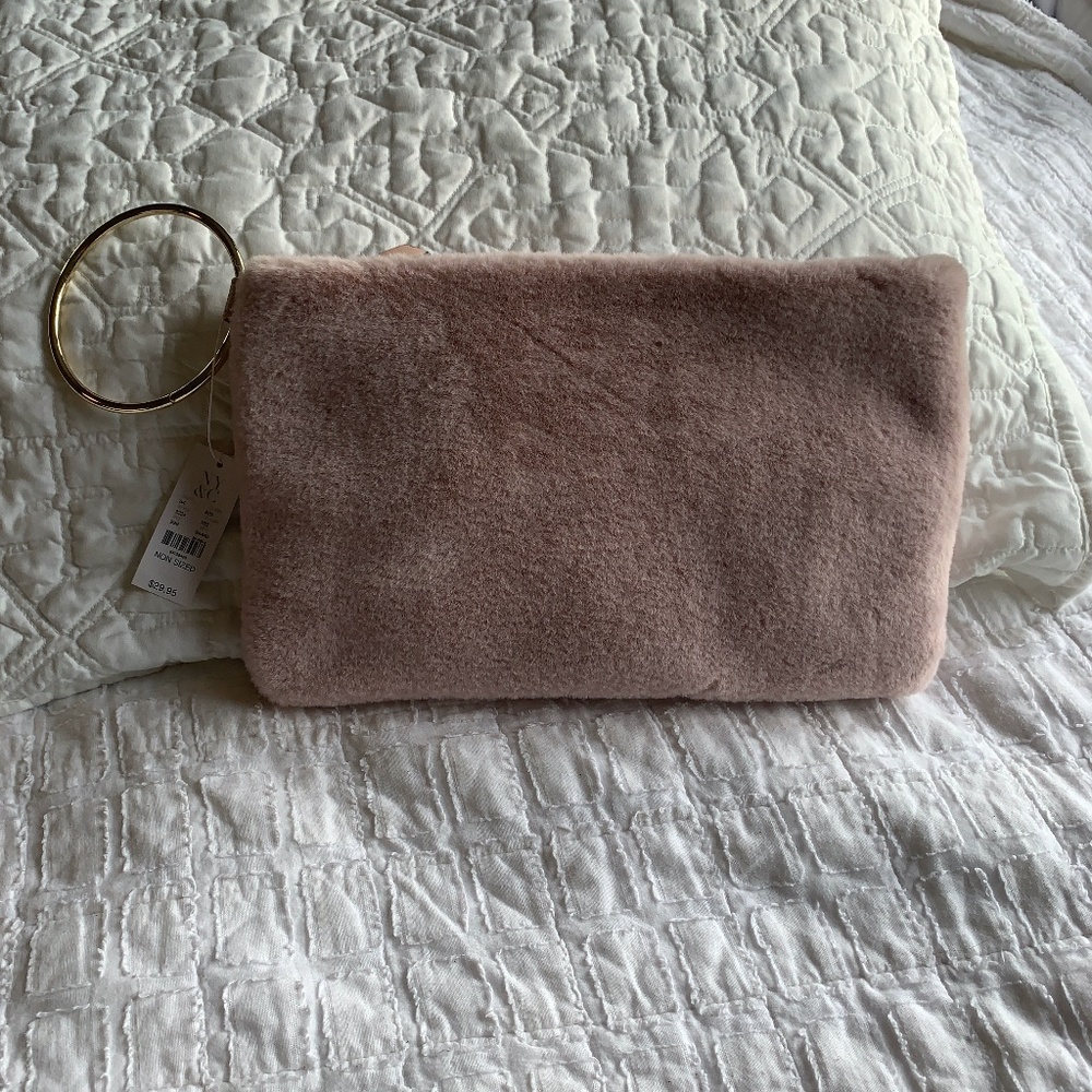 NY&C Faux Fur Clutch
